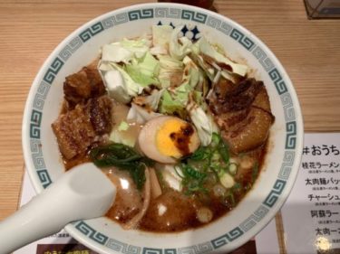 池袋で食べる熊本ラーメン『桂花ラーメン』の太肉麺（ターロー麺）の肉が凄い